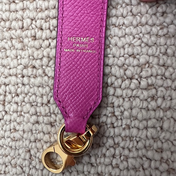 Brand New Hermes Magnolia, Bleu Saphir, & Craie Epsom Tressage Bag  Strap - Picture 5 of 9